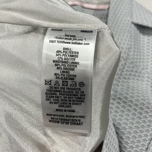 Ted Baker Working Title Light Grey Pants - Picture 10 of 13